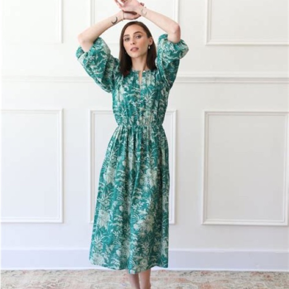 Mille Celeste Dress in Jade Paradise